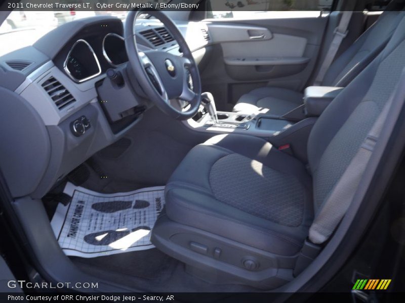 Cyber Gray Metallic / Ebony/Ebony 2011 Chevrolet Traverse LT