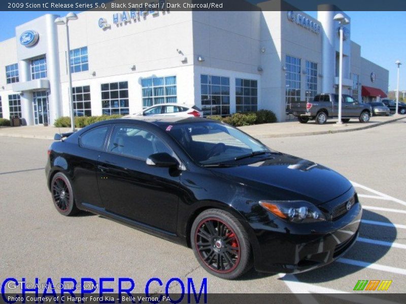 Black Sand Pearl / Dark Charcoal/Red 2009 Scion tC Release Series 5.0