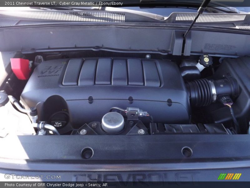 Cyber Gray Metallic / Ebony/Ebony 2011 Chevrolet Traverse LT