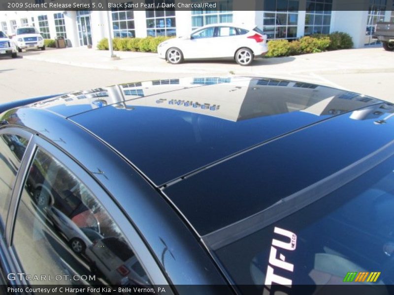 Black Sand Pearl / Dark Charcoal/Red 2009 Scion tC Release Series 5.0
