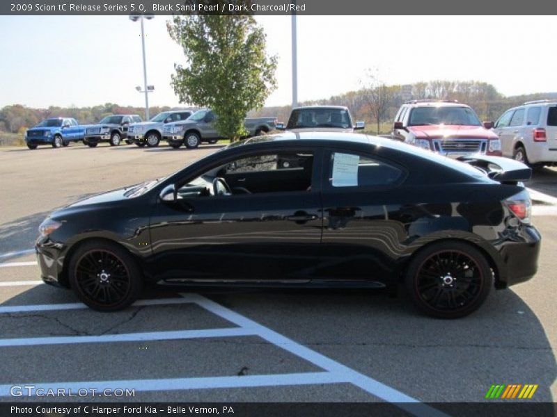 Black Sand Pearl / Dark Charcoal/Red 2009 Scion tC Release Series 5.0