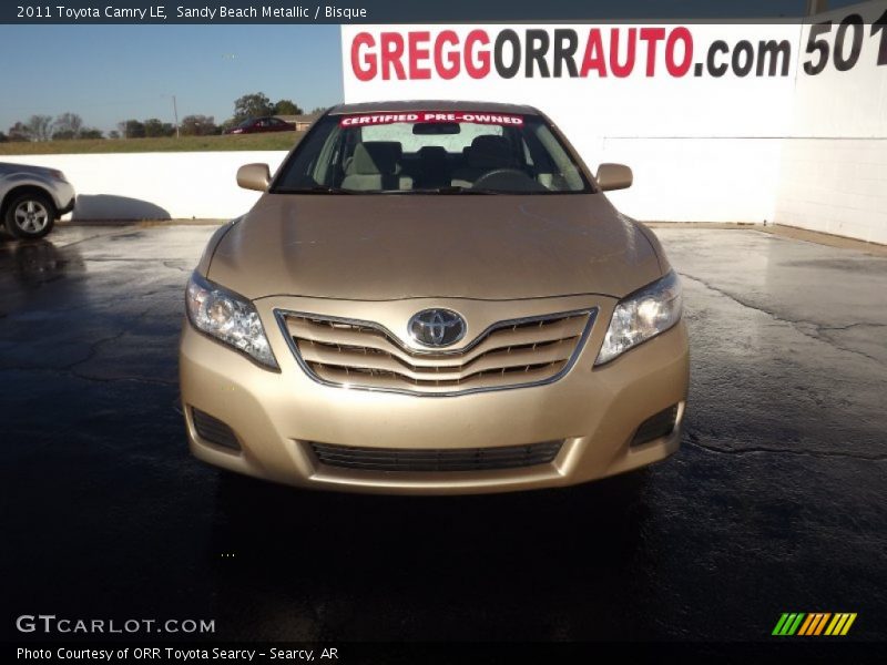 Sandy Beach Metallic / Bisque 2011 Toyota Camry LE