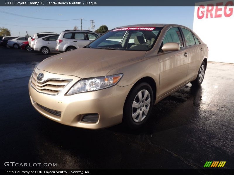 Sandy Beach Metallic / Bisque 2011 Toyota Camry LE