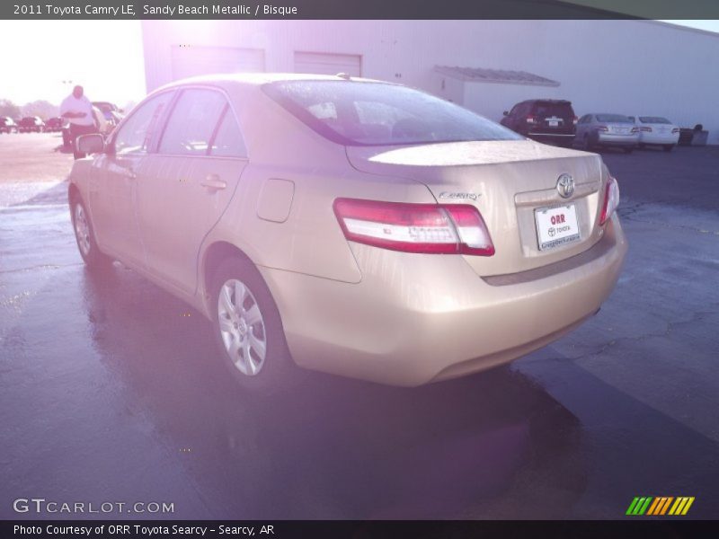 Sandy Beach Metallic / Bisque 2011 Toyota Camry LE
