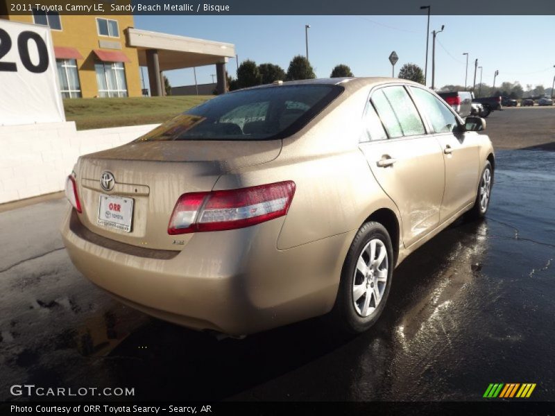 Sandy Beach Metallic / Bisque 2011 Toyota Camry LE
