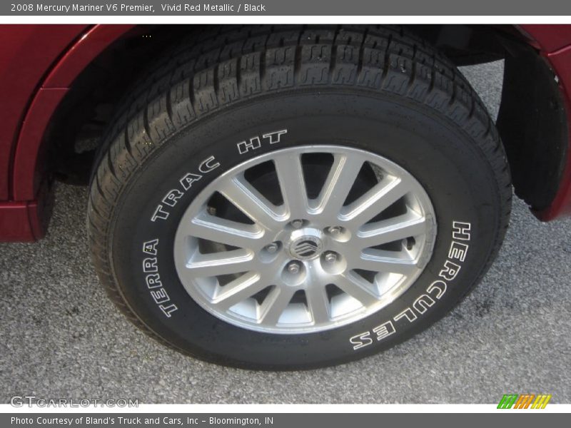 Vivid Red Metallic / Black 2008 Mercury Mariner V6 Premier