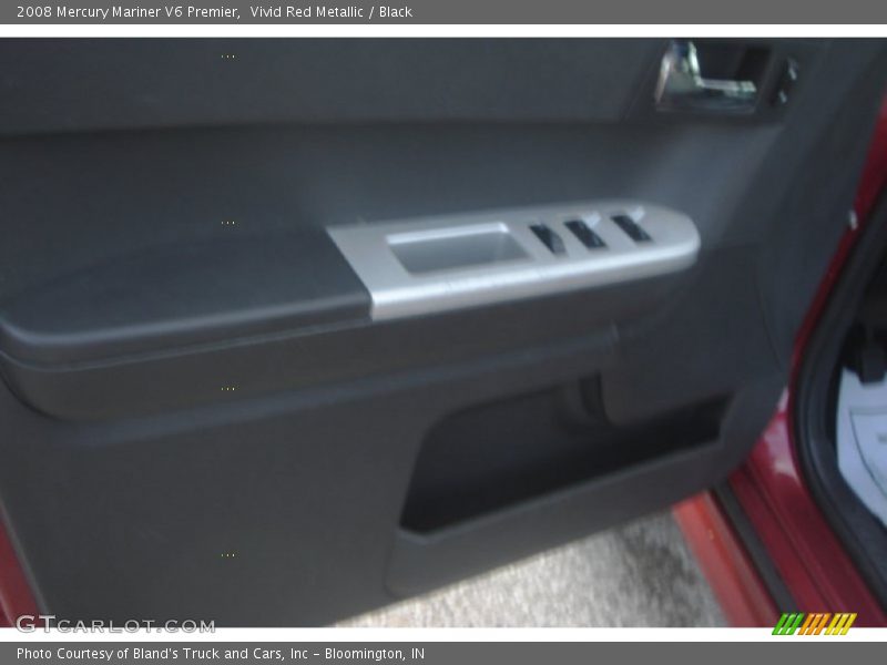 Vivid Red Metallic / Black 2008 Mercury Mariner V6 Premier