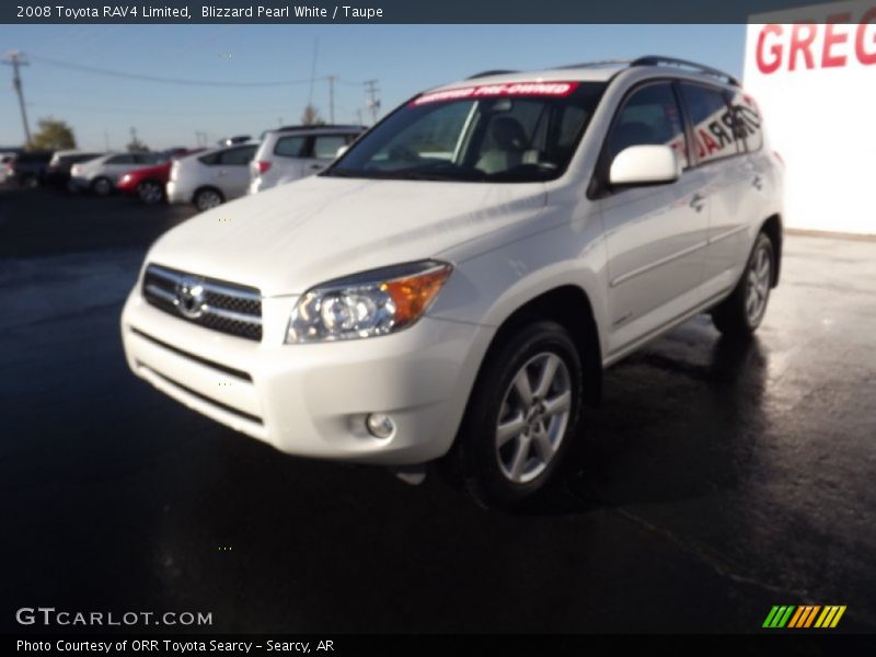 Blizzard Pearl White / Taupe 2008 Toyota RAV4 Limited
