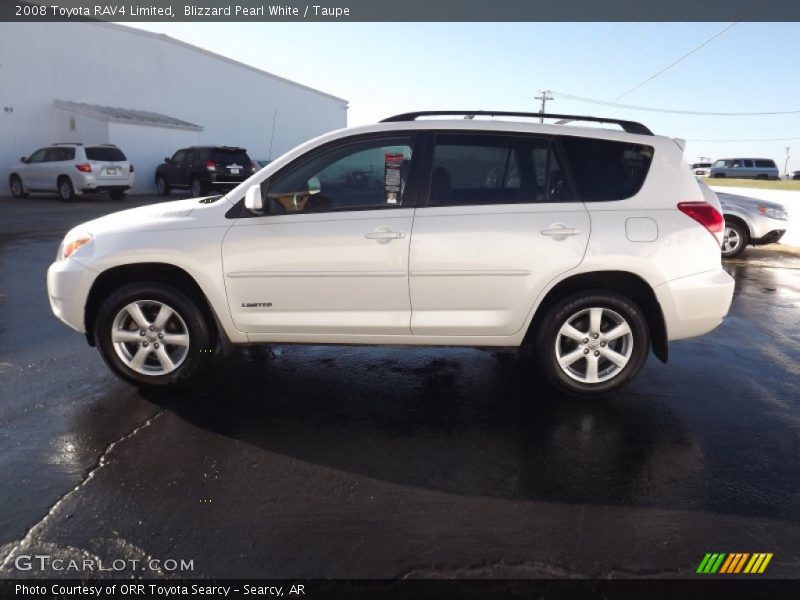 Blizzard Pearl White / Taupe 2008 Toyota RAV4 Limited