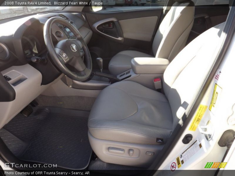 Blizzard Pearl White / Taupe 2008 Toyota RAV4 Limited