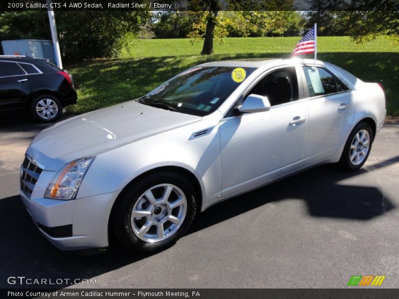 Radiant Silver / Ebony 2009 Cadillac CTS 4 AWD Sedan