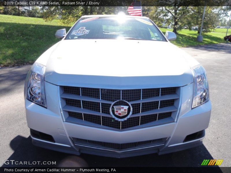 Radiant Silver / Ebony 2009 Cadillac CTS 4 AWD Sedan