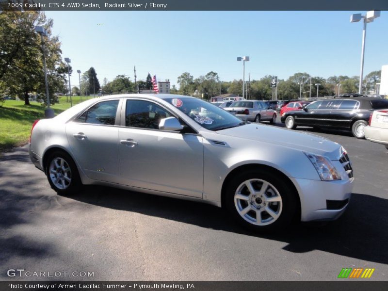 Radiant Silver / Ebony 2009 Cadillac CTS 4 AWD Sedan