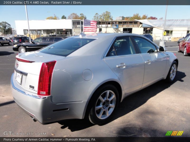 Radiant Silver / Ebony 2009 Cadillac CTS 4 AWD Sedan