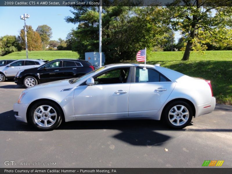 Radiant Silver / Ebony 2009 Cadillac CTS 4 AWD Sedan
