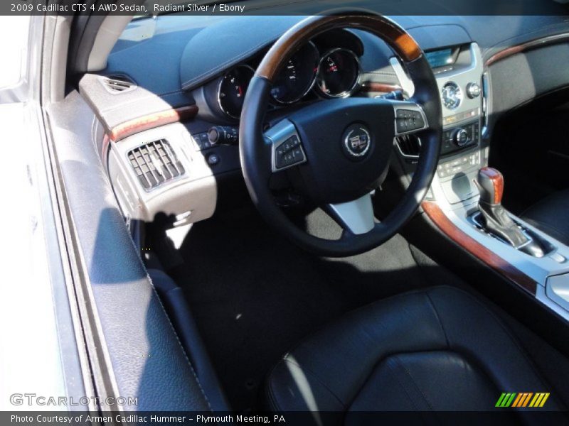 Radiant Silver / Ebony 2009 Cadillac CTS 4 AWD Sedan