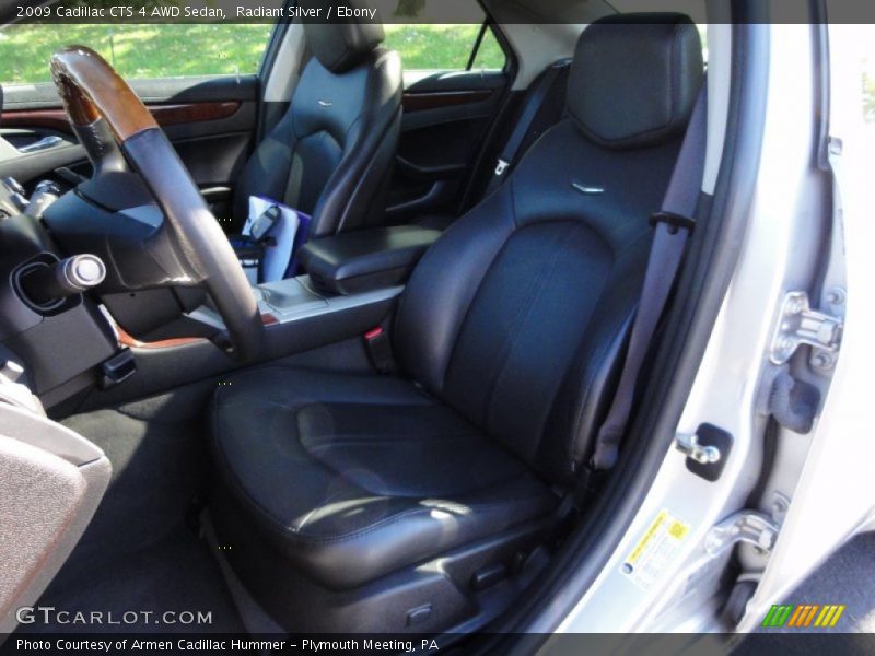 Radiant Silver / Ebony 2009 Cadillac CTS 4 AWD Sedan