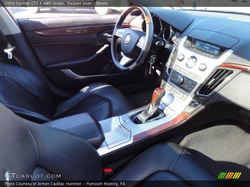 Radiant Silver / Ebony 2009 Cadillac CTS 4 AWD Sedan