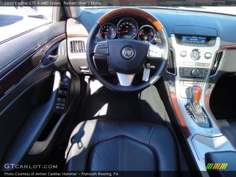 Radiant Silver / Ebony 2009 Cadillac CTS 4 AWD Sedan