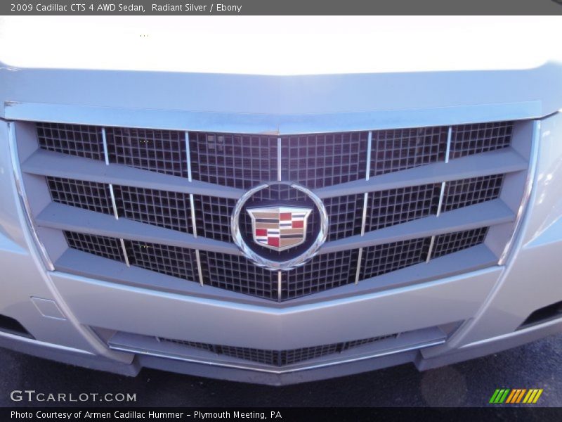 Radiant Silver / Ebony 2009 Cadillac CTS 4 AWD Sedan