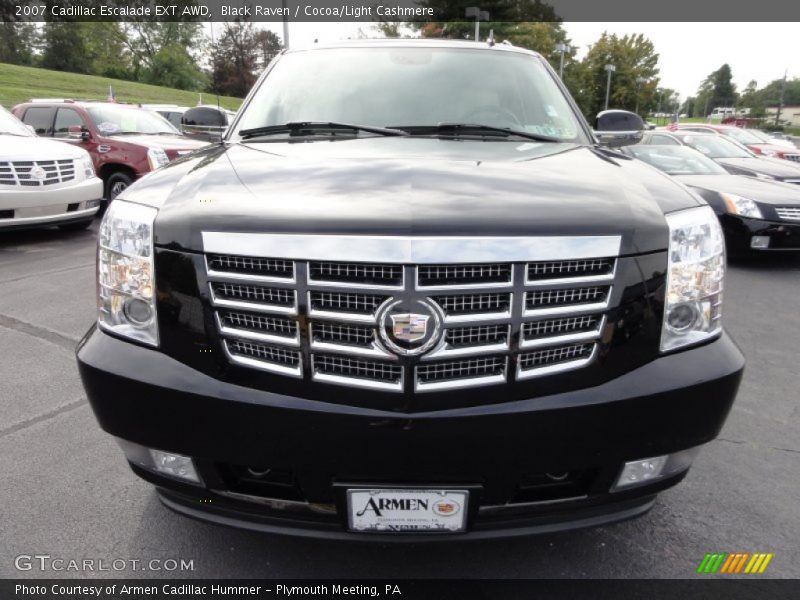 Black Raven / Cocoa/Light Cashmere 2007 Cadillac Escalade EXT AWD