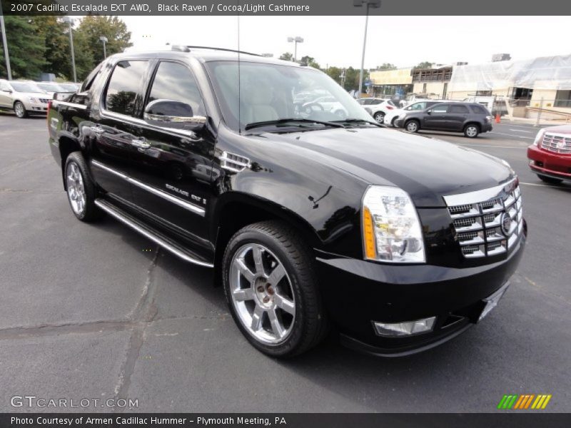 Black Raven / Cocoa/Light Cashmere 2007 Cadillac Escalade EXT AWD