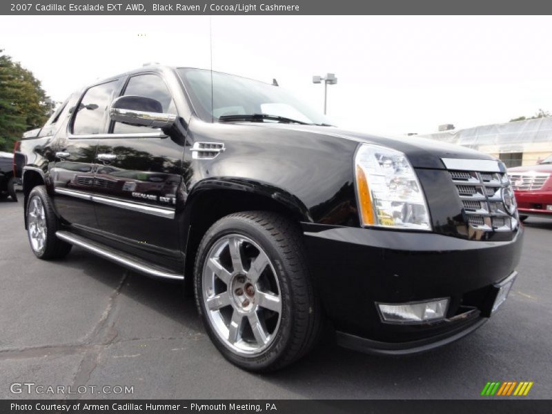 Black Raven / Cocoa/Light Cashmere 2007 Cadillac Escalade EXT AWD