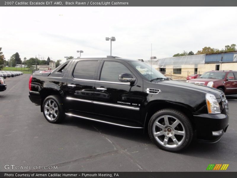 Black Raven / Cocoa/Light Cashmere 2007 Cadillac Escalade EXT AWD