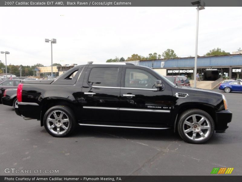 Black Raven / Cocoa/Light Cashmere 2007 Cadillac Escalade EXT AWD