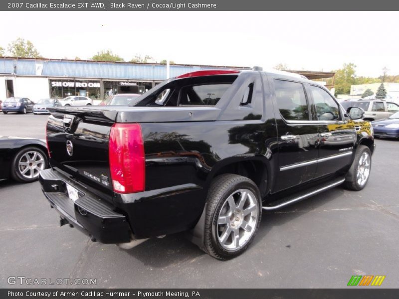 Black Raven / Cocoa/Light Cashmere 2007 Cadillac Escalade EXT AWD