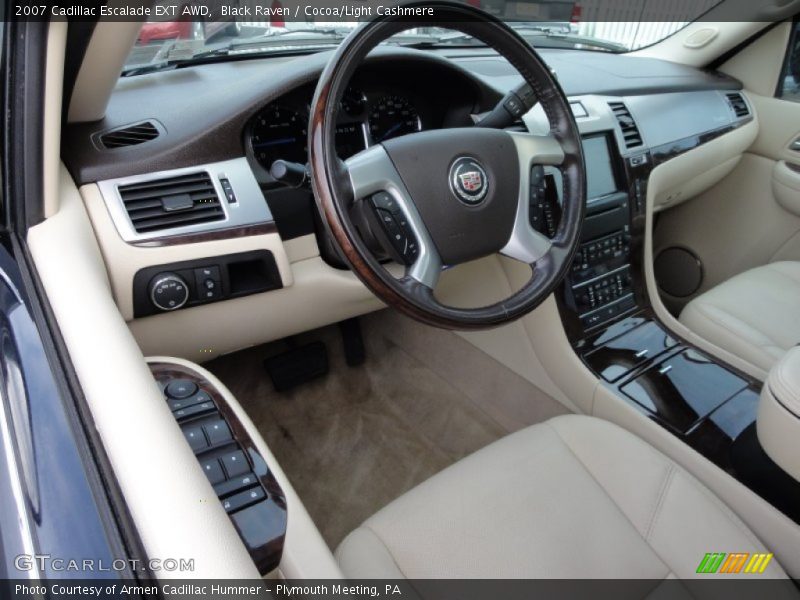 Black Raven / Cocoa/Light Cashmere 2007 Cadillac Escalade EXT AWD
