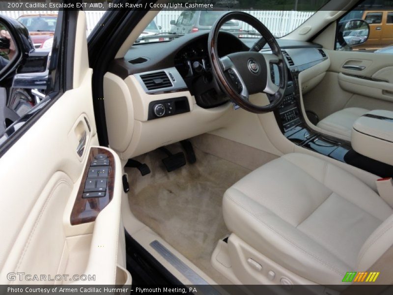 Black Raven / Cocoa/Light Cashmere 2007 Cadillac Escalade EXT AWD