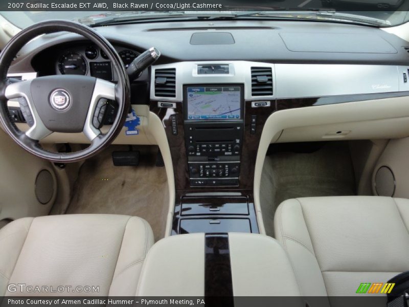 Black Raven / Cocoa/Light Cashmere 2007 Cadillac Escalade EXT AWD