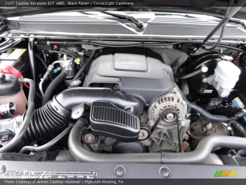 Black Raven / Cocoa/Light Cashmere 2007 Cadillac Escalade EXT AWD
