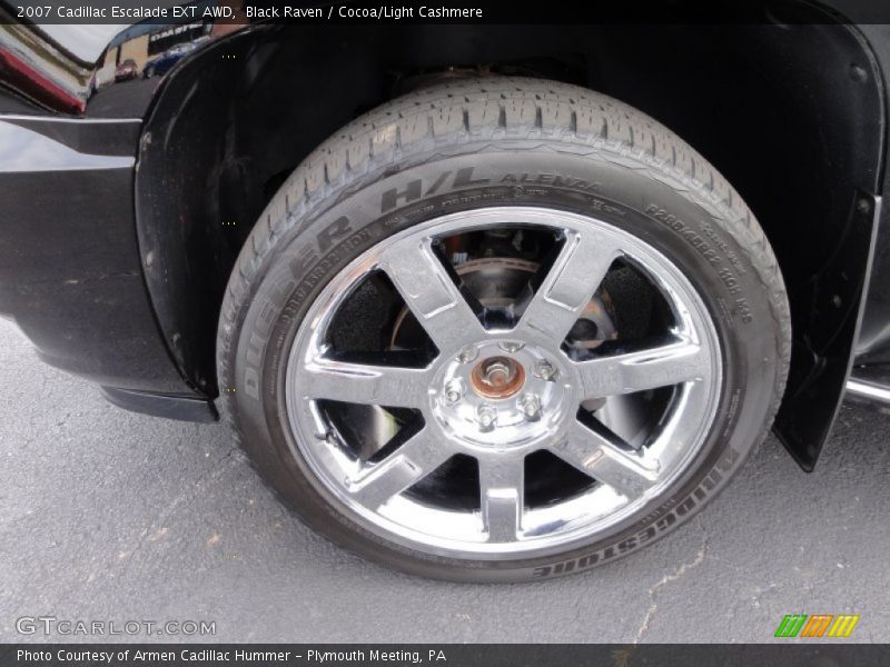 Black Raven / Cocoa/Light Cashmere 2007 Cadillac Escalade EXT AWD