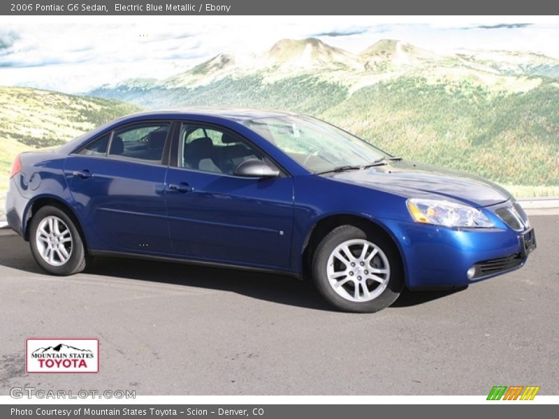 Electric Blue Metallic / Ebony 2006 Pontiac G6 Sedan