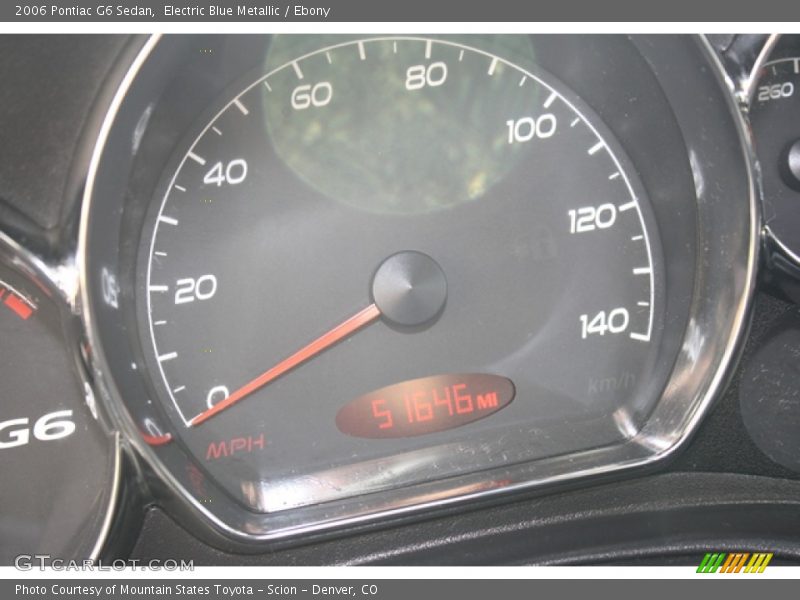 Electric Blue Metallic / Ebony 2006 Pontiac G6 Sedan