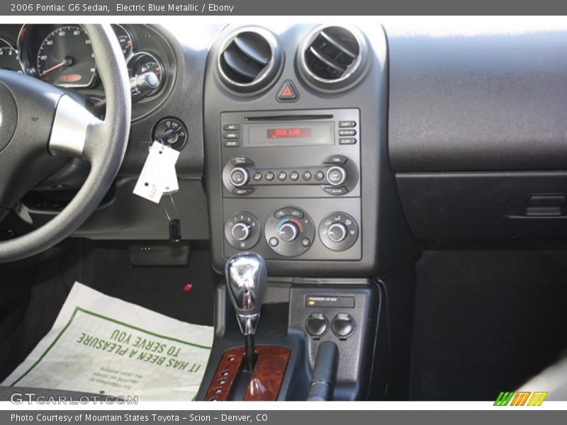 Electric Blue Metallic / Ebony 2006 Pontiac G6 Sedan