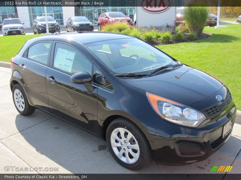 Midnight Black / Beige 2012 Kia Rio Rio5 LX Hatchback