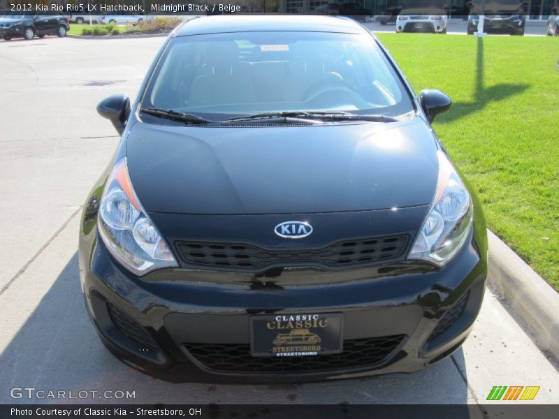 Midnight Black / Beige 2012 Kia Rio Rio5 LX Hatchback