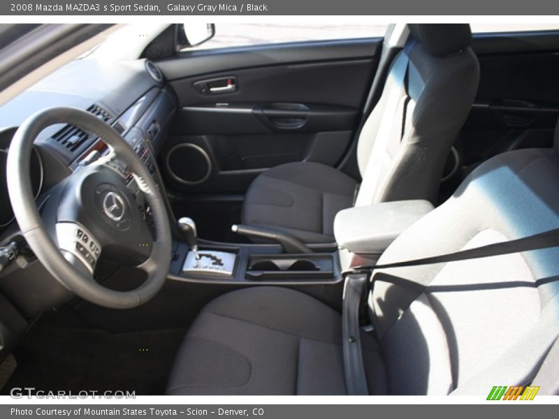 Galaxy Gray Mica / Black 2008 Mazda MAZDA3 s Sport Sedan