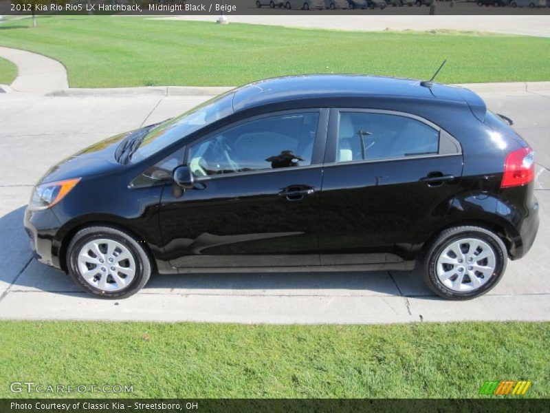 Midnight Black / Beige 2012 Kia Rio Rio5 LX Hatchback