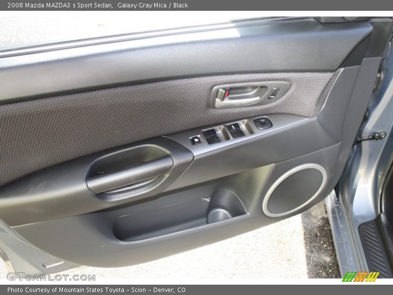 Galaxy Gray Mica / Black 2008 Mazda MAZDA3 s Sport Sedan