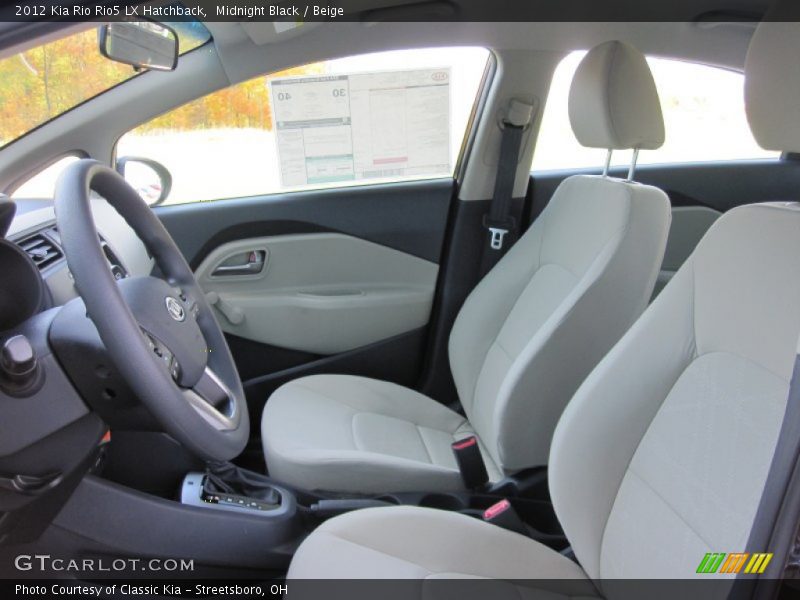  2012 Rio Rio5 LX Hatchback Beige Interior