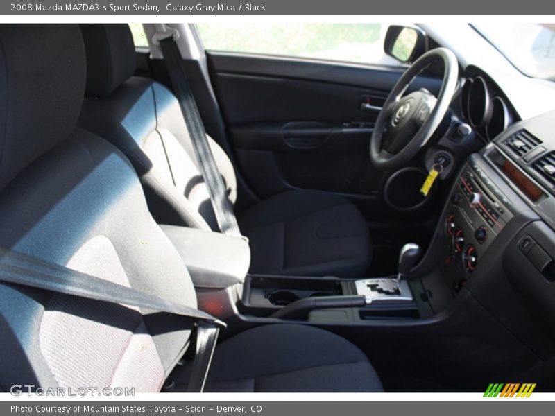 Galaxy Gray Mica / Black 2008 Mazda MAZDA3 s Sport Sedan