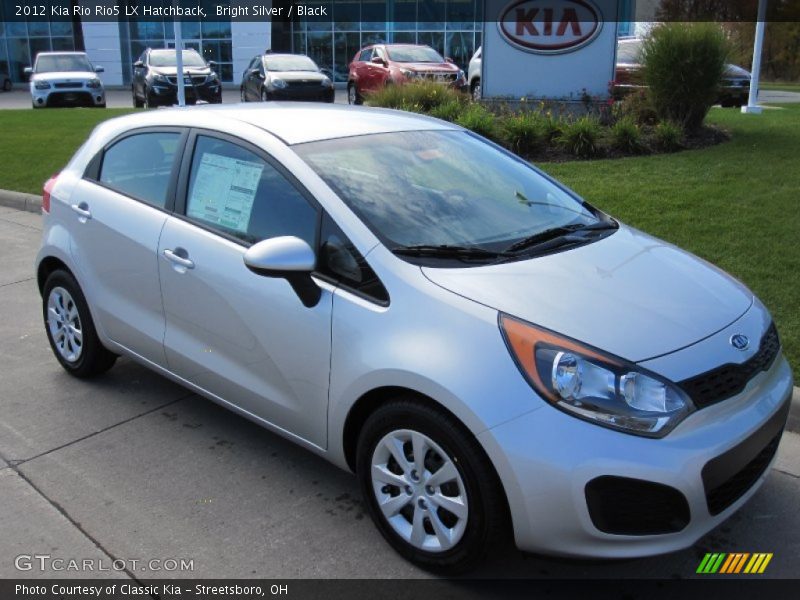 Bright Silver / Black 2012 Kia Rio Rio5 LX Hatchback