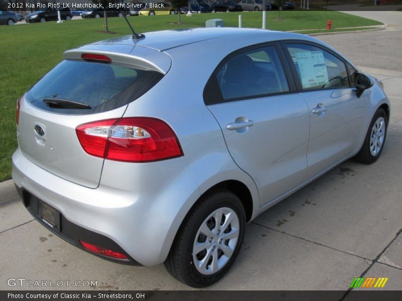 Bright Silver / Black 2012 Kia Rio Rio5 LX Hatchback