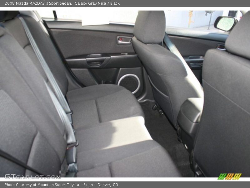 Galaxy Gray Mica / Black 2008 Mazda MAZDA3 s Sport Sedan