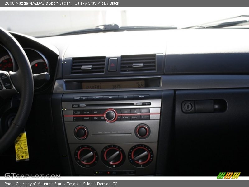 Galaxy Gray Mica / Black 2008 Mazda MAZDA3 s Sport Sedan