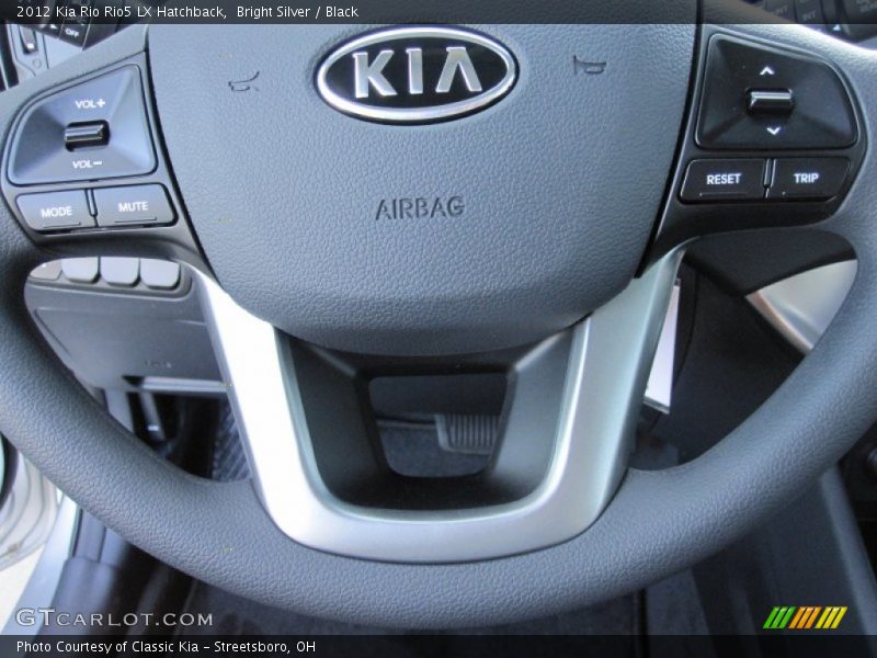 Bright Silver / Black 2012 Kia Rio Rio5 LX Hatchback